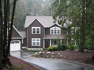 A home off Battle Point Drive on Bainbridge Island 