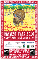 Bainbridge Island Harvest-Fair-poster-2010 at the Johnson Farm