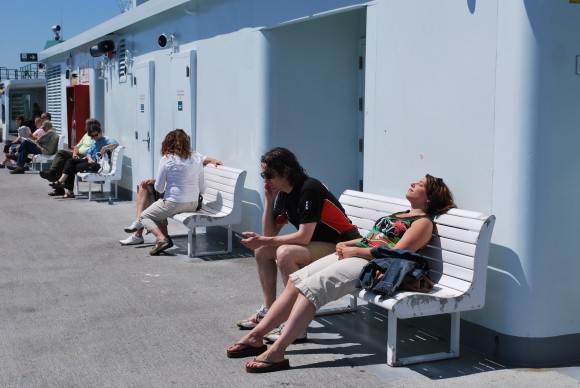 Commuting to Seattle by ferry.