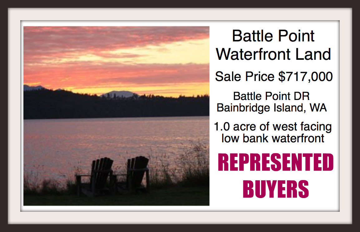 Battle Point Land sale on Bainbridge Island sold by Broker Jen Pells of Windermere Bainbridge