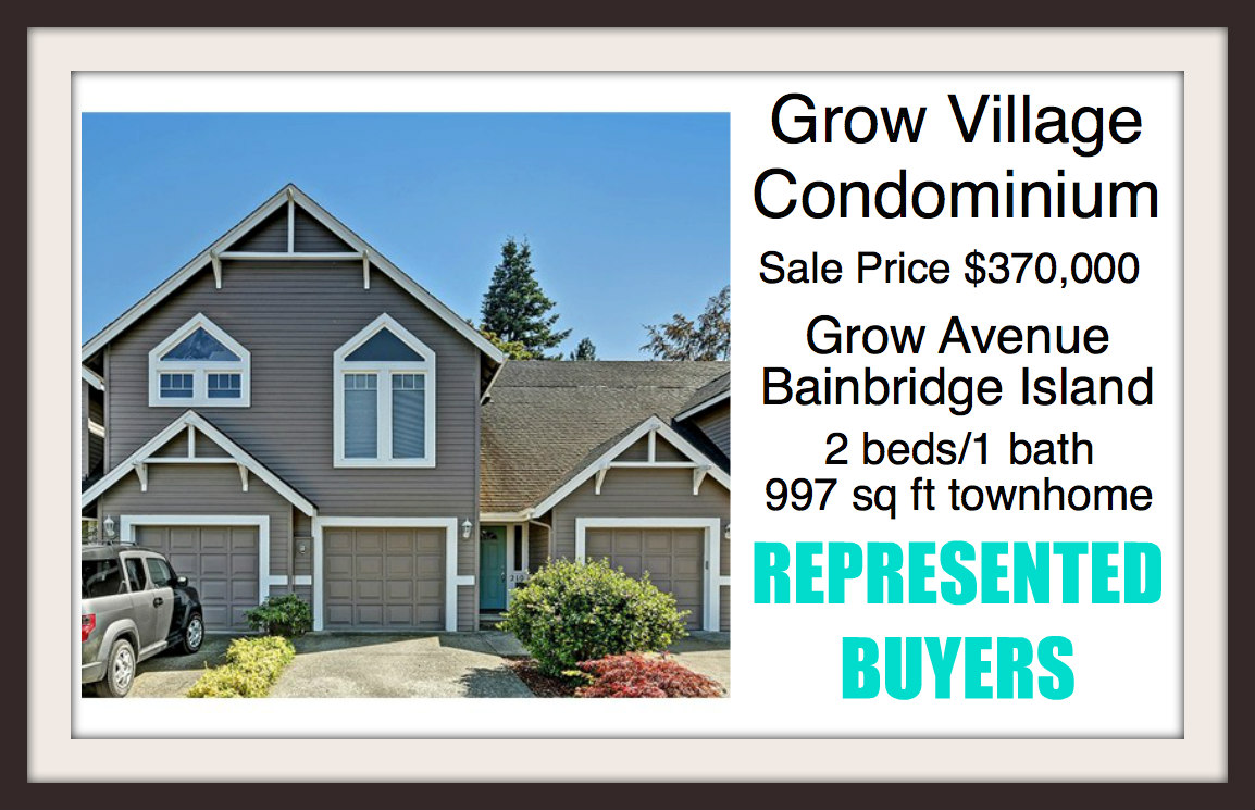 Grow Village Condo on Bainbridge Island Sold by Jen Pells Windermere Realtor