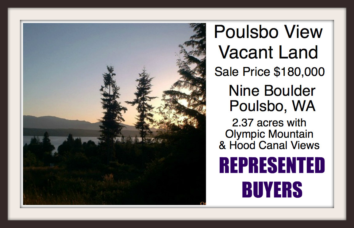 Nine Boulder vacant land in Poulsbo sold by Jen Pells of Windermere Bainbridge