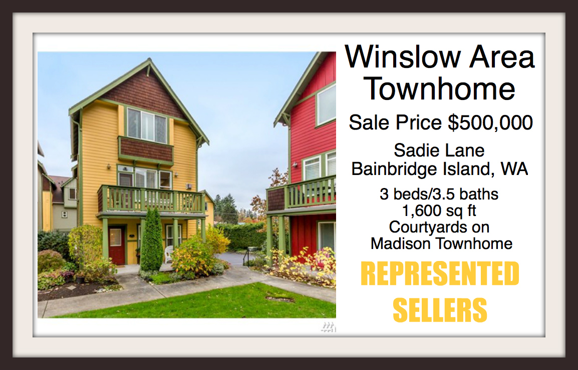 Winslow townhouse on Sadie Ln sold by Jen Pells Windermere Bainbridge