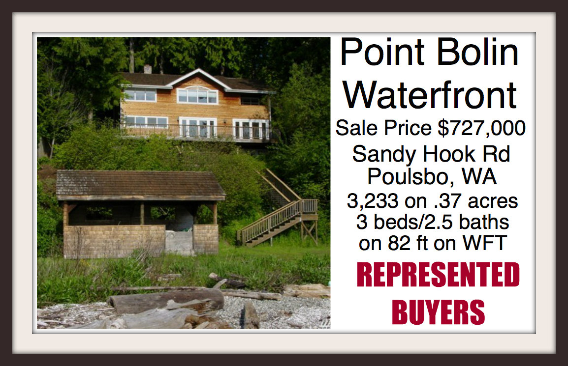Sandy Hook Road Waterfront home in Poulsbo sold by broker Jen Pells of Windermere Bainbridge
