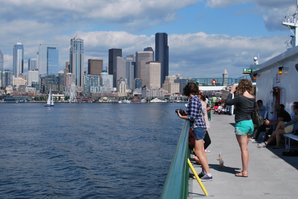 The Bainbridge Island Ferry from Seattle.  Summer 2013.