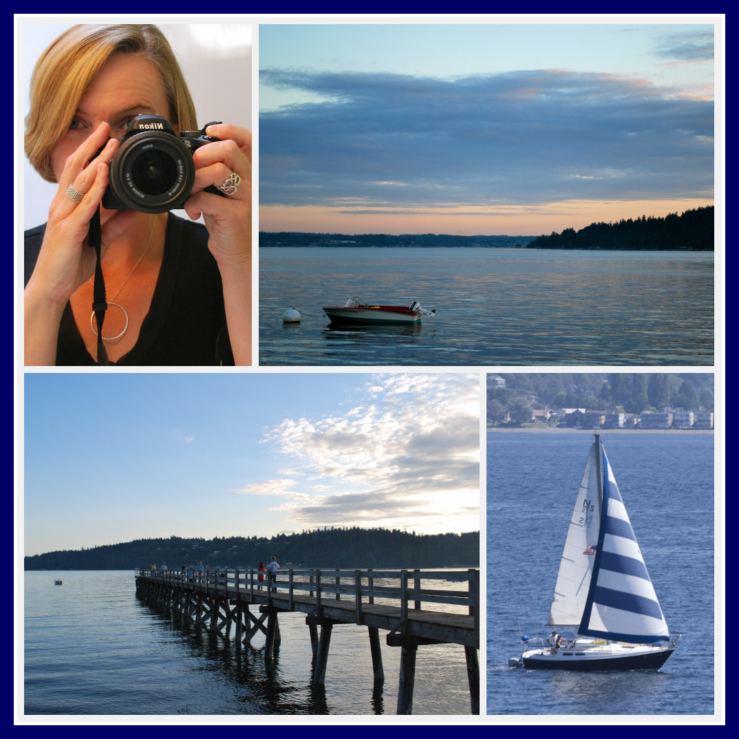A collage of pictures from Bainbridge Island, taken with my new camera