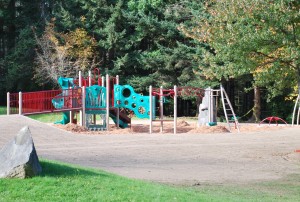 The new play structure at Eagledale Park on Bainbridge Island.