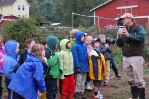Blakely Elementary Students learn about farming at HeyDay Farms on Bainbridge Island.