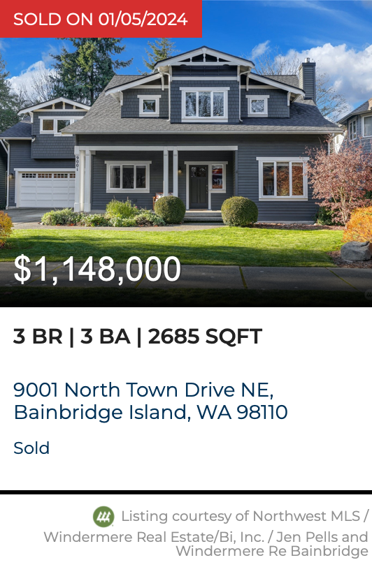 Sold in North Town Woods by Jen Pells Windermere 